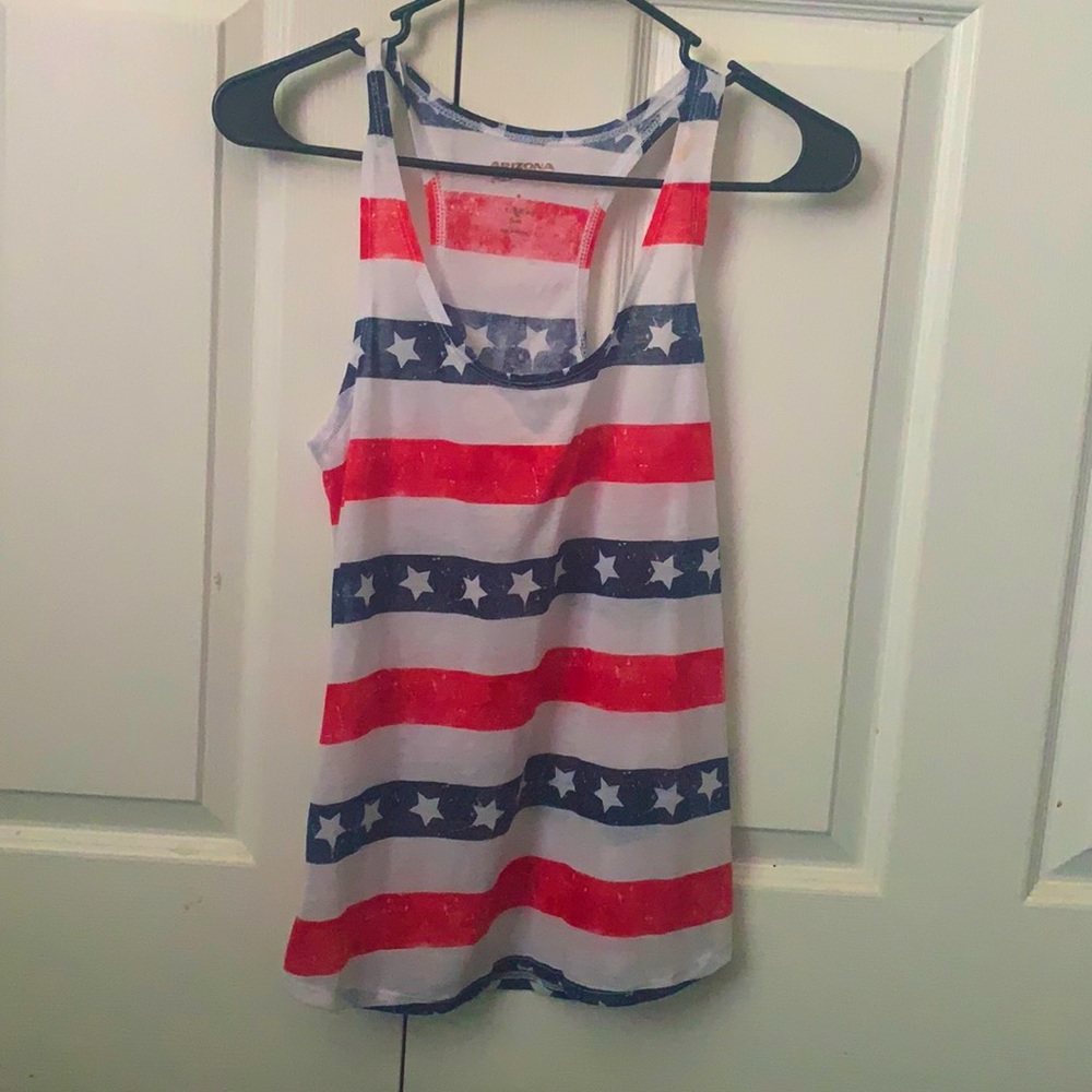 A American flag tank top